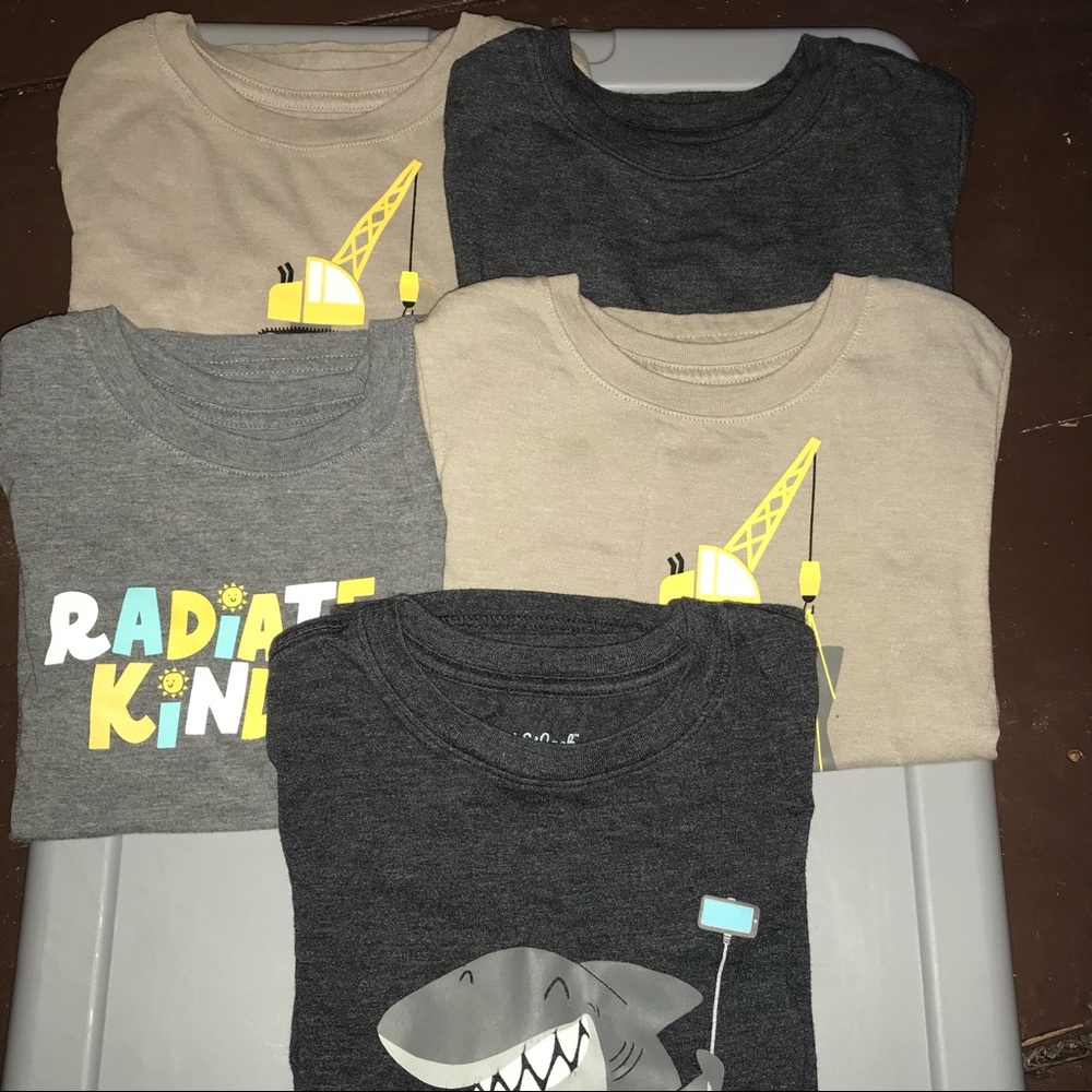 Toddler Boy Cat & Jack Short Sleeve Tee Bundle 5T